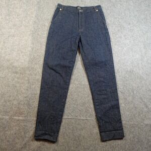 A.P.C. Women's Straight Leg Jeans in Dark Blue Denim